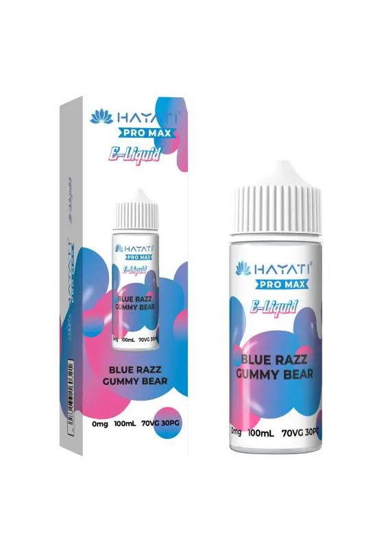 Hayati Pro Max Eliquid 70/30 - Blue Razz Gummy Bear - 100ml